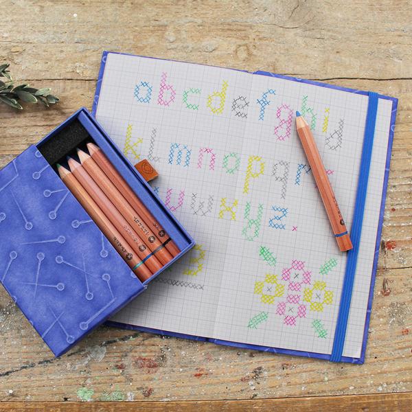 Cohana - Bag Set with Ukigami Memo Pad and Mini Coloured Pencils