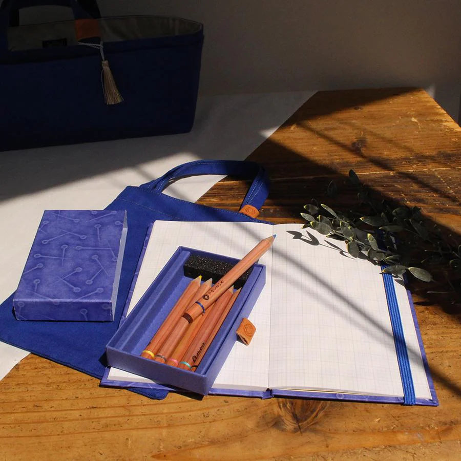 Cohana - Bag Set with Ukigami Memo Pad and Mini Coloured Pencils