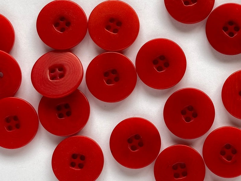 buttons 4665 red corozo (15mm)