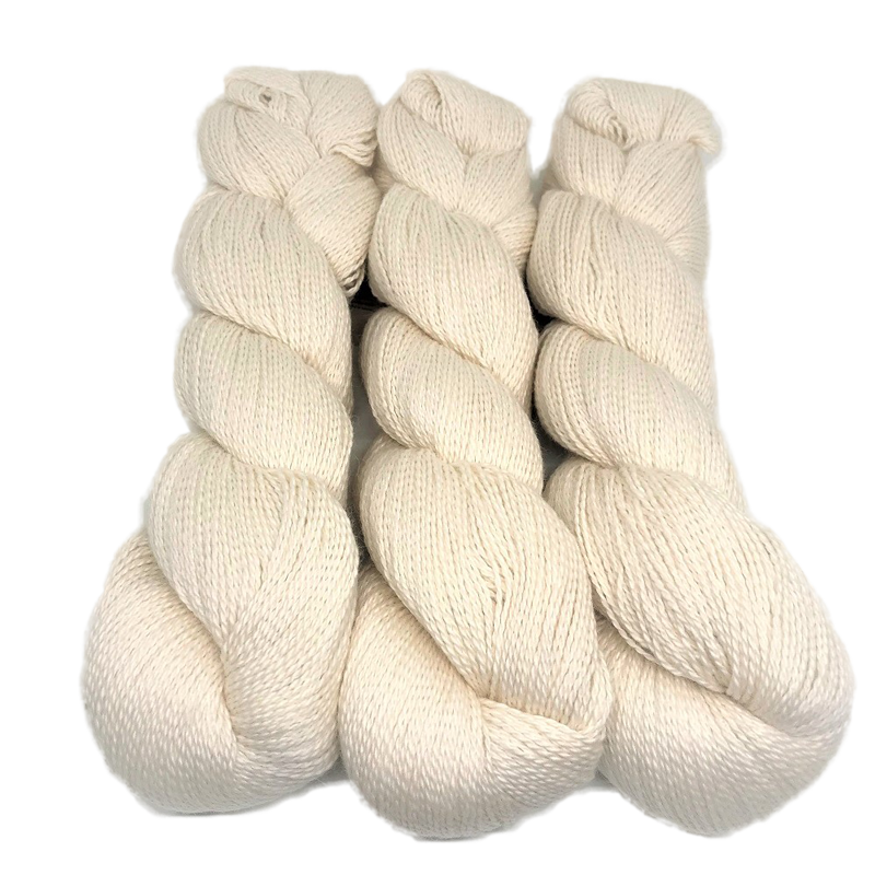 Sabri Fingering bone white Yarn by Illimani Yarn