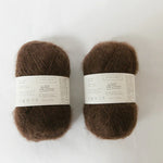 biches & bûches: le petit silk & mohair dark brown