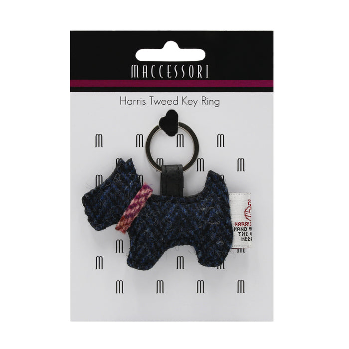 Harris Tweed Dog Keyring