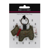 Harris Tweed Dog Keyring