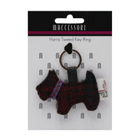 Harris Tweed Dog Keyring