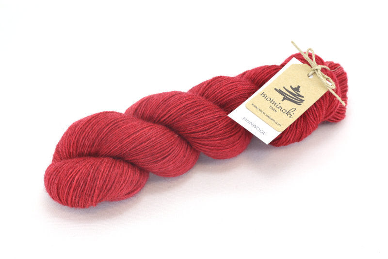 Mominoki Yarn Finnwool 100% Virgin Wool Fingering red yarn in Toronto