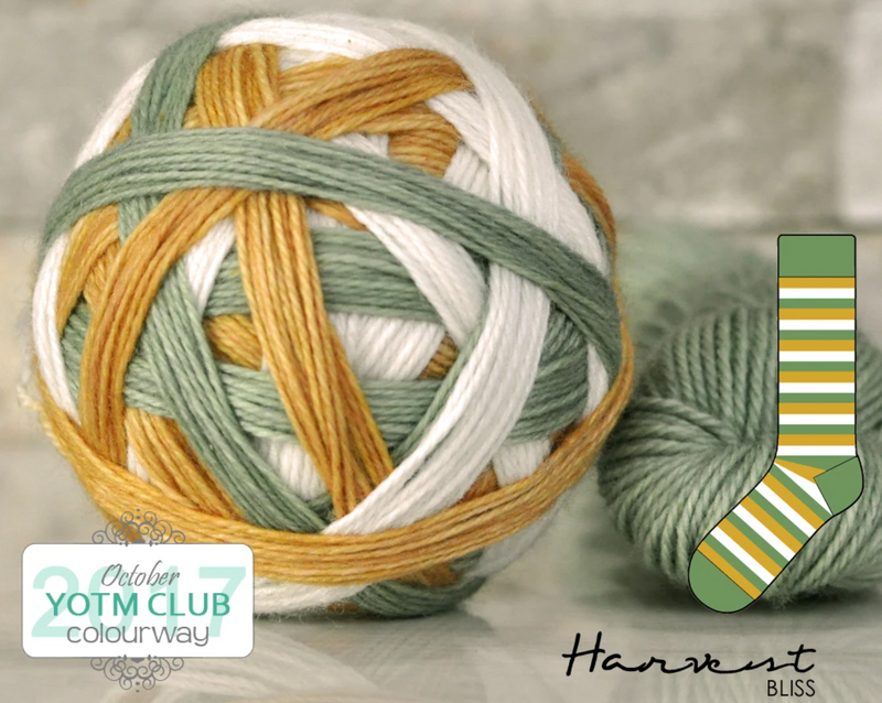 bliss by the cozy knitter harvest (green mini)