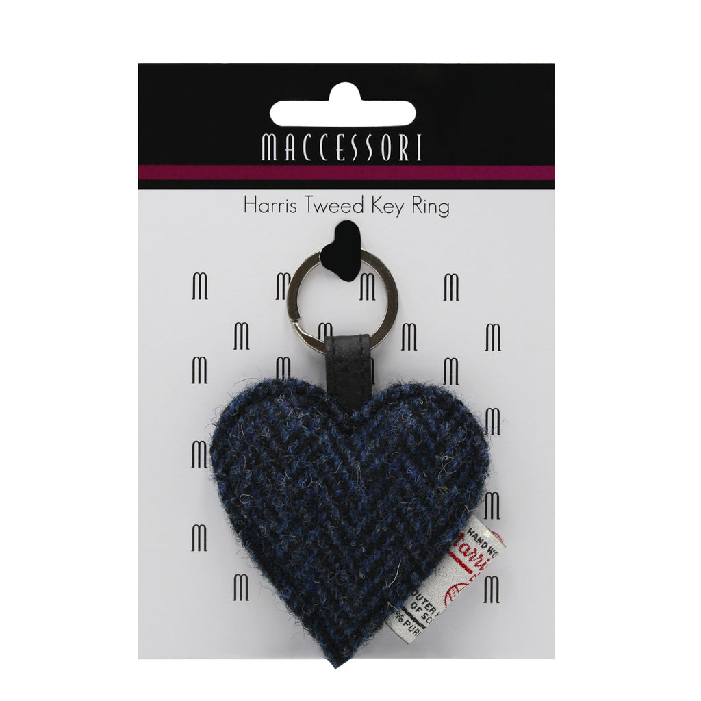 Harris Tweed Heart Keyring Available in Toronto, Canada
