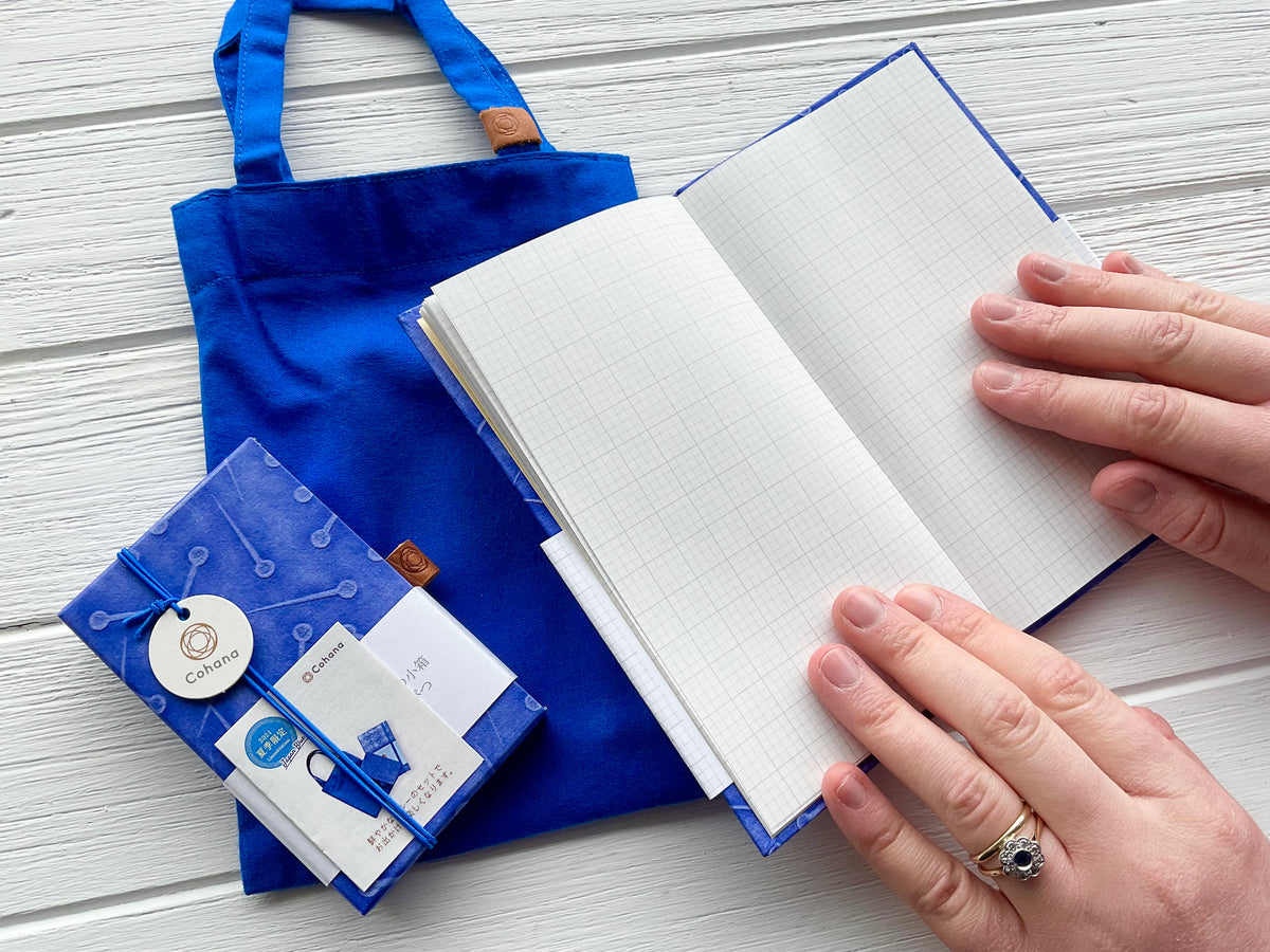Cohana - Bag Set with Ukigami Memo Pad and Mini Coloured Pencils