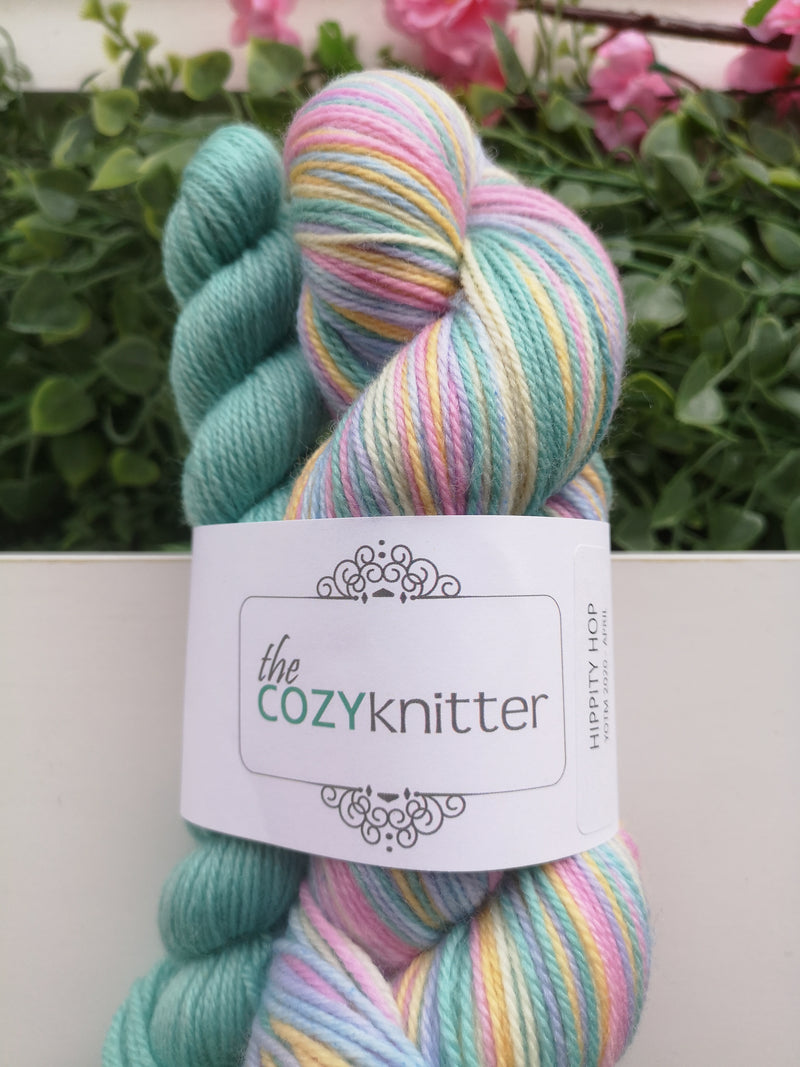 bliss by the cozy knitter hippity hop (mint mini)