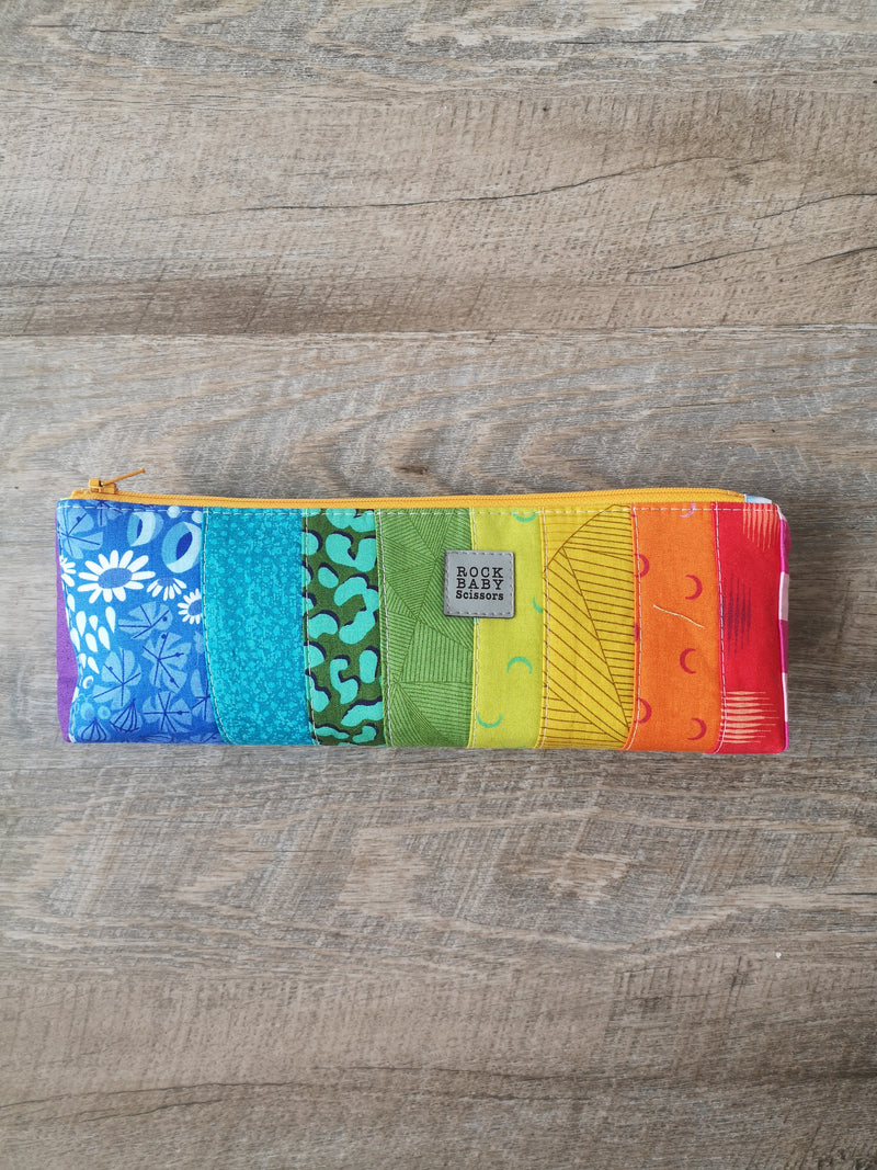 Rock Baby Scissors - Patchwork Pencil Cases