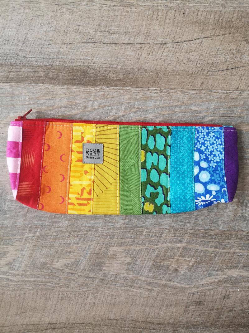 Rock Baby Scissors - Patchwork Pencil Cases