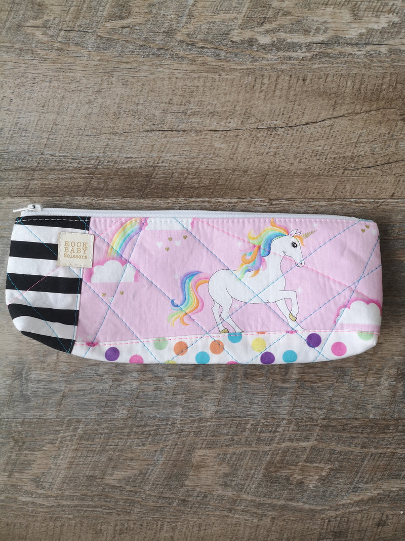 Rock Baby Scissors - Patchwork Pencil Cases
