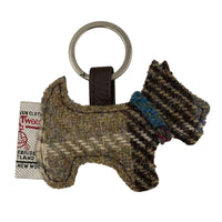 Harris Tweed Dog Keyring