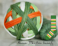 bliss by the cozy knitter kiss me i'm irish (green mini)