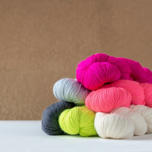 Kelbourne Woolens Perennial Light Fingering yarn made in USA with Superwash Merino, Suri Alpaca, Nylon﻿ Wool blend