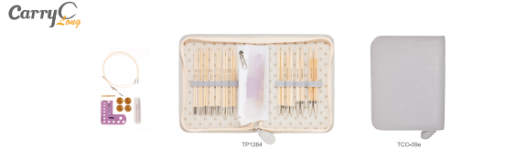Tulip Carry C Long Interchangeable Knitting Needle Set Open view