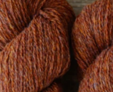 biches & bûches - le petit lambswool red brown