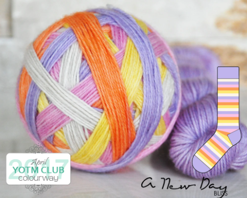 bliss by the cozy knitter a new day (purple mini)