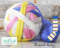bliss by the cozy knitter beach bum (blue mini)