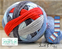 bliss by the cozy knitter suit & tie (blue mini)