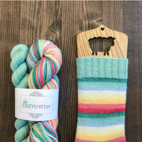 bliss by the cozy knitter tulip fields (green mini)