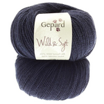 Gepard Garn Wild & Soft Fingering blue yarn - Toronto