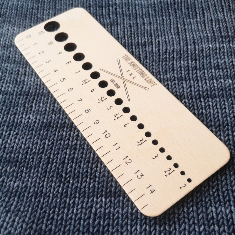 TKL Exclusive Knitting Needle Gauge & Ruler