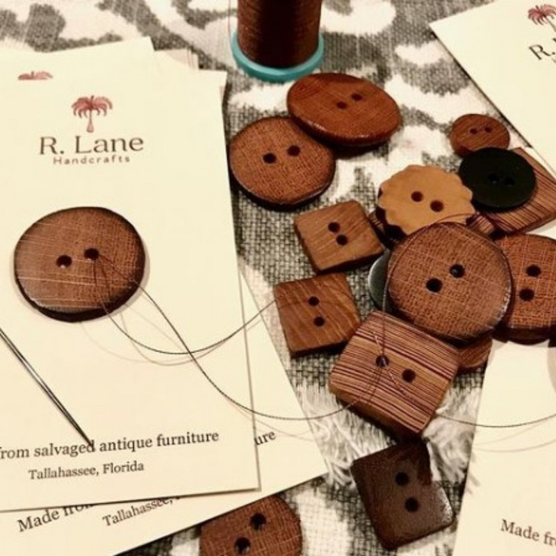 R. Lane Handcrafts Wooden Buttons
