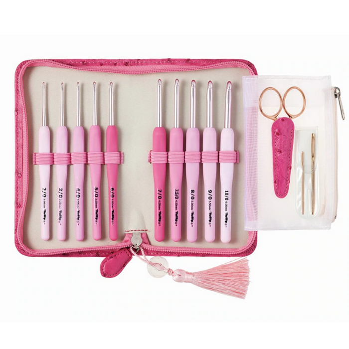 Etimo - Rose Cushion Grip Crochet Hook Set - Full Set