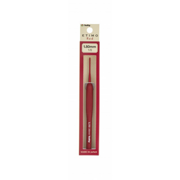 Etimo Red Crochet Hook with Cushion Grip