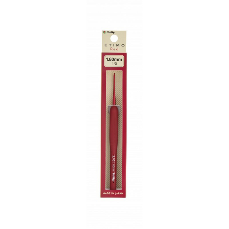 Etimo Red Crochet Hook with Cushion Grip