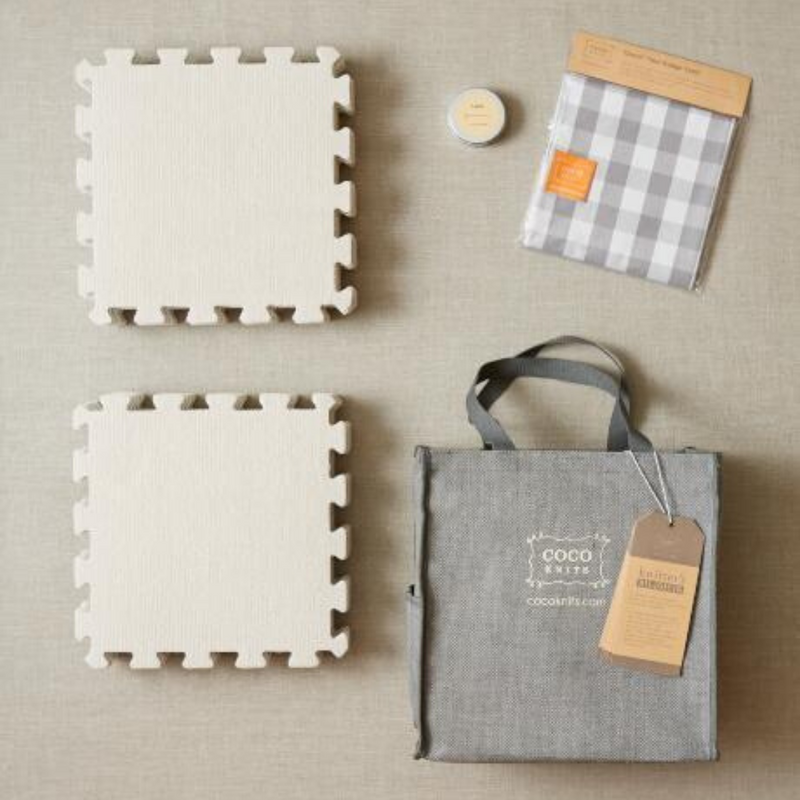 Cocoknits Knitter's Block Kit with lightly barbed pile fabric