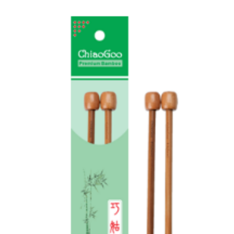 ChiaoGoo 9" Bamboo Single Point Needles