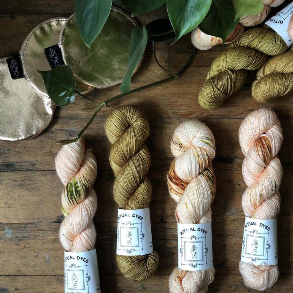 Ritual Dyes Maiden Fingering Yarn with Superwash Merino wool-Nylon blend