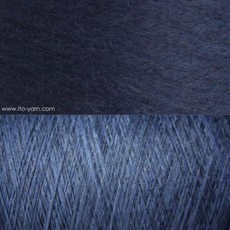 anjo triangular shawl kit orient blue