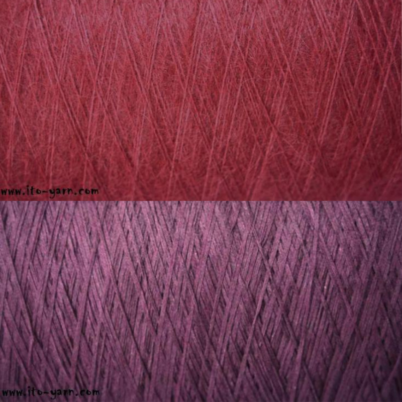 anjo triangular shawl kit violet/enji