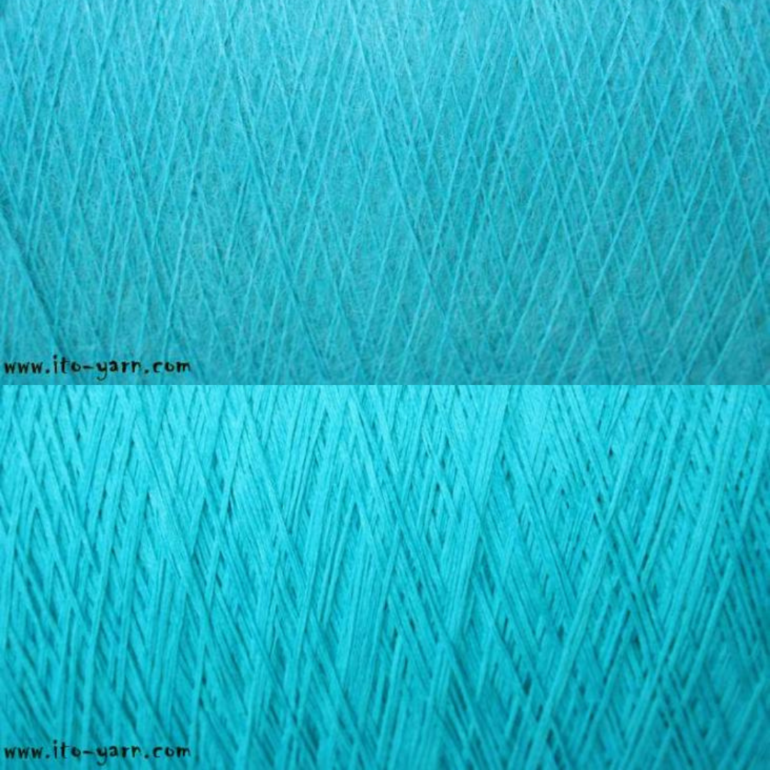 anjo triangular shawl kit blue bird/capri blue