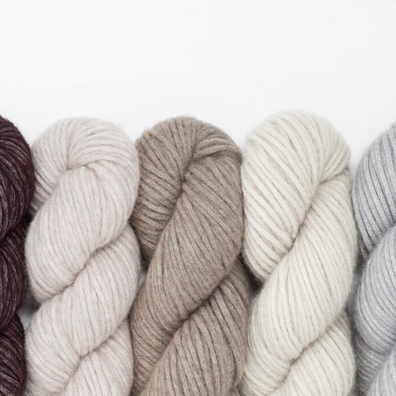 Woolfolk Luft bulky yarn from Merino Wool and Organic Pima Cotton