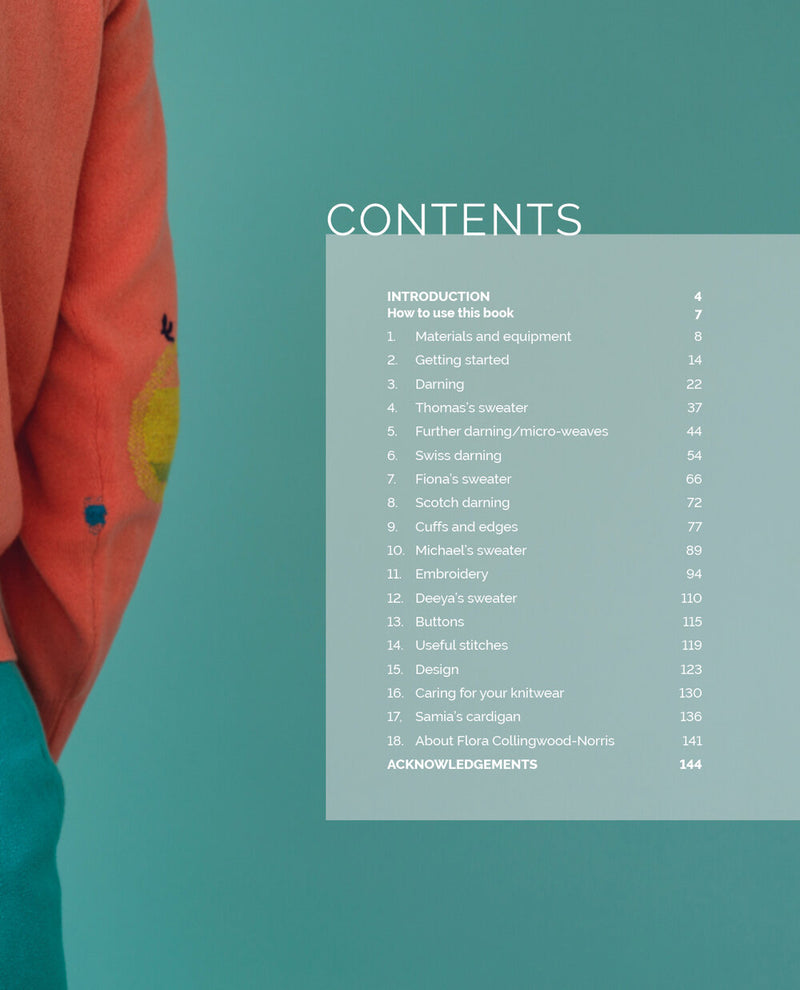 Visible Creative Mending for Knitwear