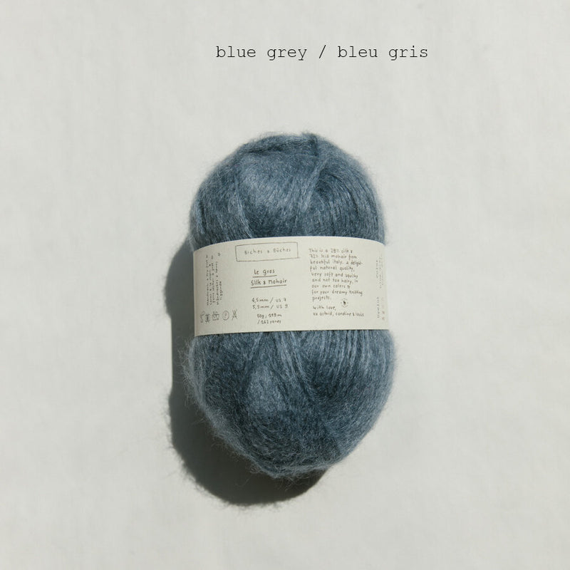 biches & bûches: le gros silk & mohair blue grey
