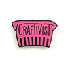 Shelli Can Enamel Craftivist Pins in Toronto, Canada and Online