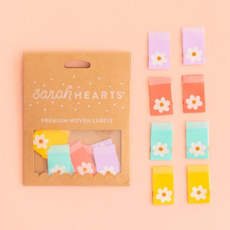 Sarah Hearts - Premium Woven Labels