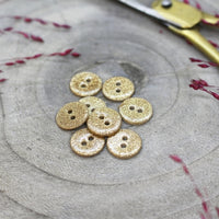 buttons - atelier brunette glitter - off-white (12mm)