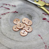 buttons - atelier brunette glitter - powder (15mm)
