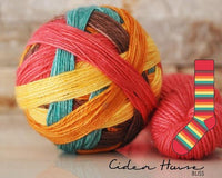 bliss by the cozy knitter cider house (red mini)