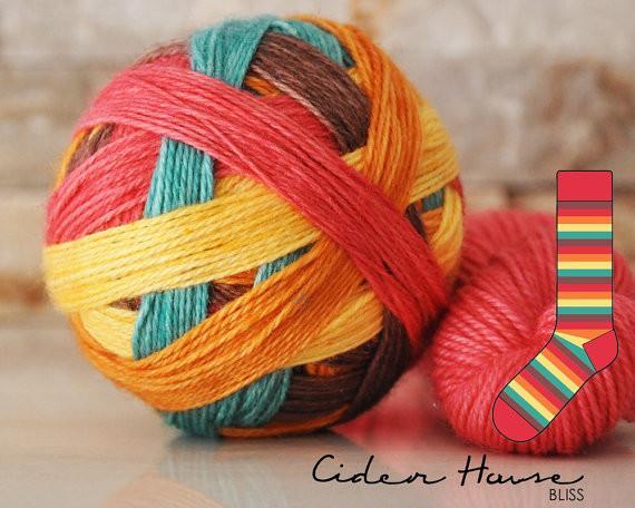 bliss by the cozy knitter cider house (red mini)