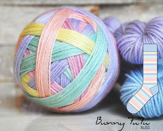 bliss by the cozy knitter bunny fufu (baby blue mini)