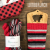 bliss by the cozy knitter lumberjack (red mini)