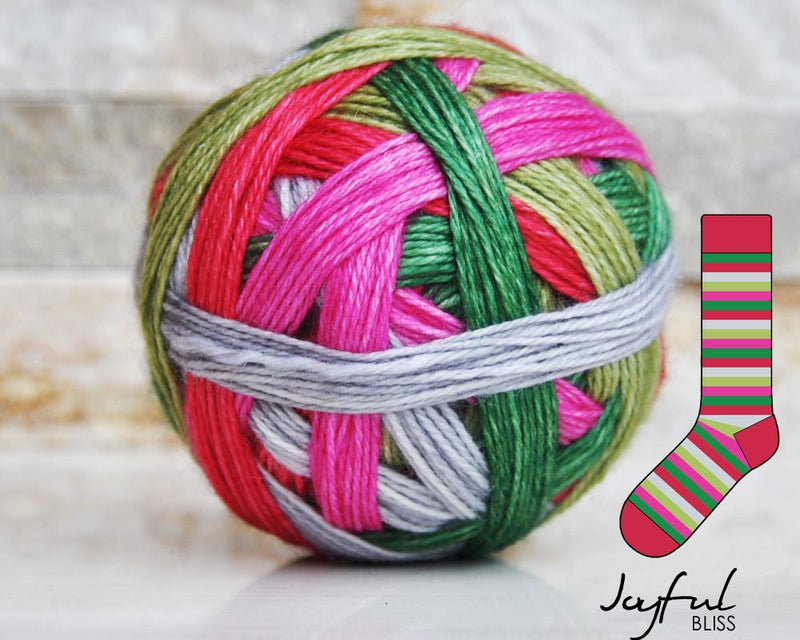 bliss by the cozy knitter - holiday collection joyful (red mini)