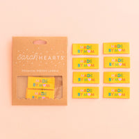 Sarah Hearts - Premium Woven Labels